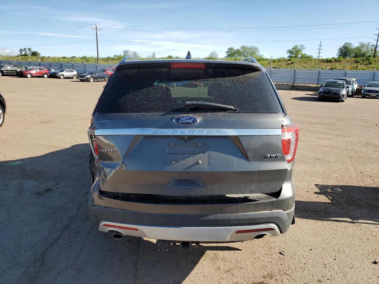 2017 Ford Explorer VIN 1FM5K8F89HGA35209 Copart auction photo, all over damage thumbnail 6