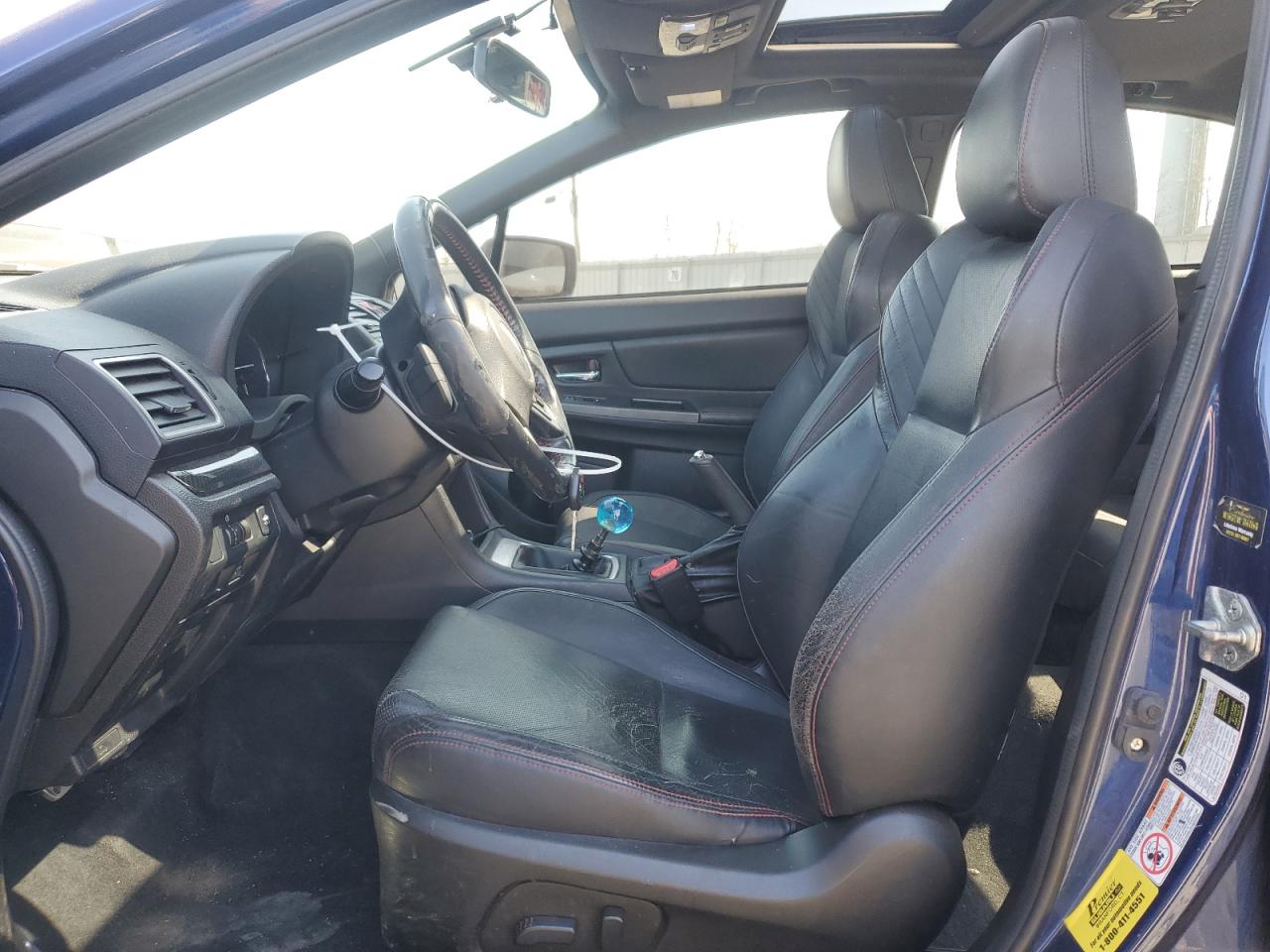 2015 Subaru WRX VIN JF1VA1G62F9807987 Copart auction photo, front end / side damage thumbnail 7