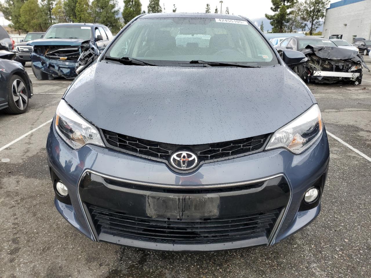 2014 Toyota Corolla VIN 5YFBURHE5EP166092 Copart auction photo, front end damage thumbnail 5