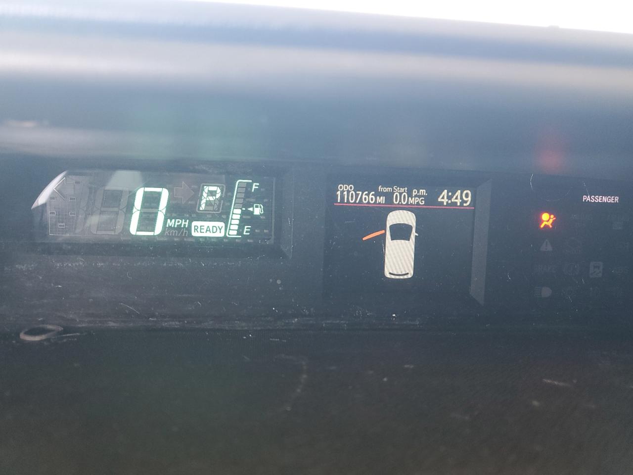 2013 Toyota Prius VIN JTDKDTB38D1036203 Copart auction photo, front end damage thumbnail 9