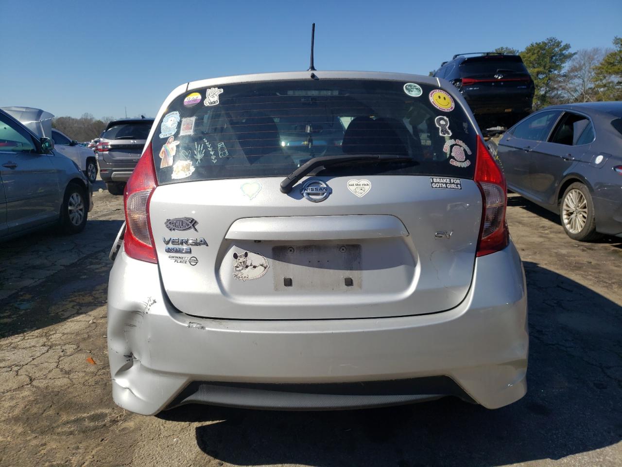 2017 Nissan Versa VIN 3N1CE2CP2HL375506 Copart auction photo, front end / undercarriage damage thumbnail 6