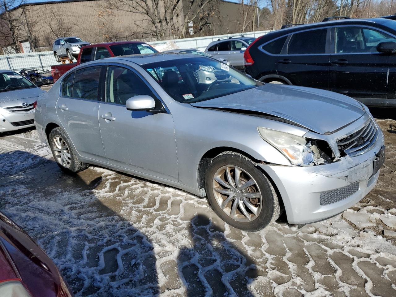 2007 Infiniti G VIN JNKBV61F57M816770 Copart auction photo, front end damage thumbnail 4
