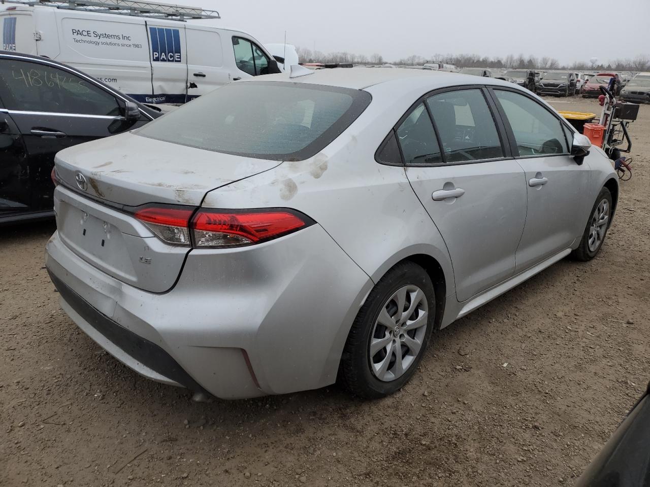 2021 Toyota Corolla VIN 5YFEPMAE5MP255127 Copart auction photo, side / rear end damage thumbnail 3