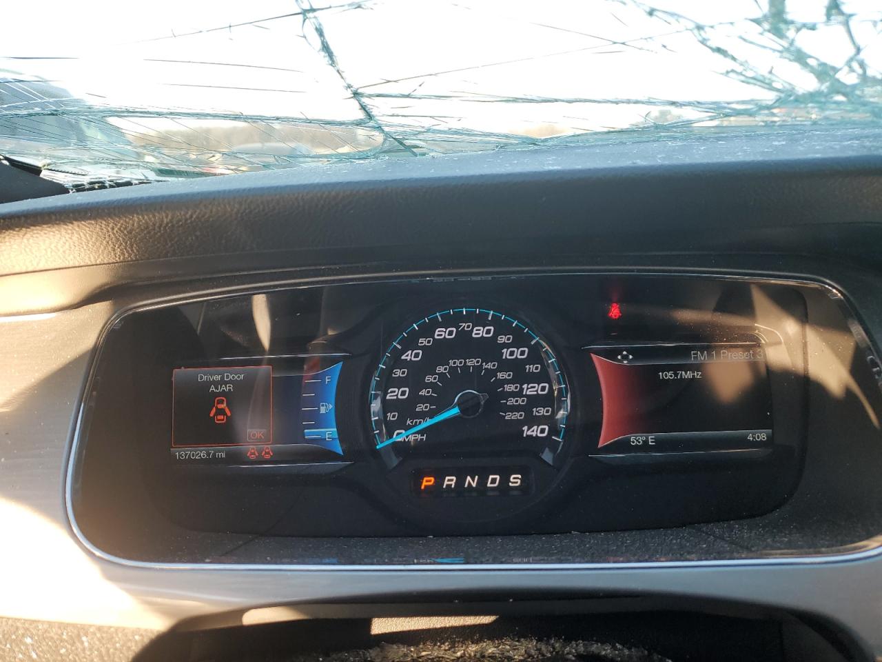 2015 Ford Taurus VIN 1FAHP2H88FG208976 Copart auction photo, top/roof damage thumbnail 9