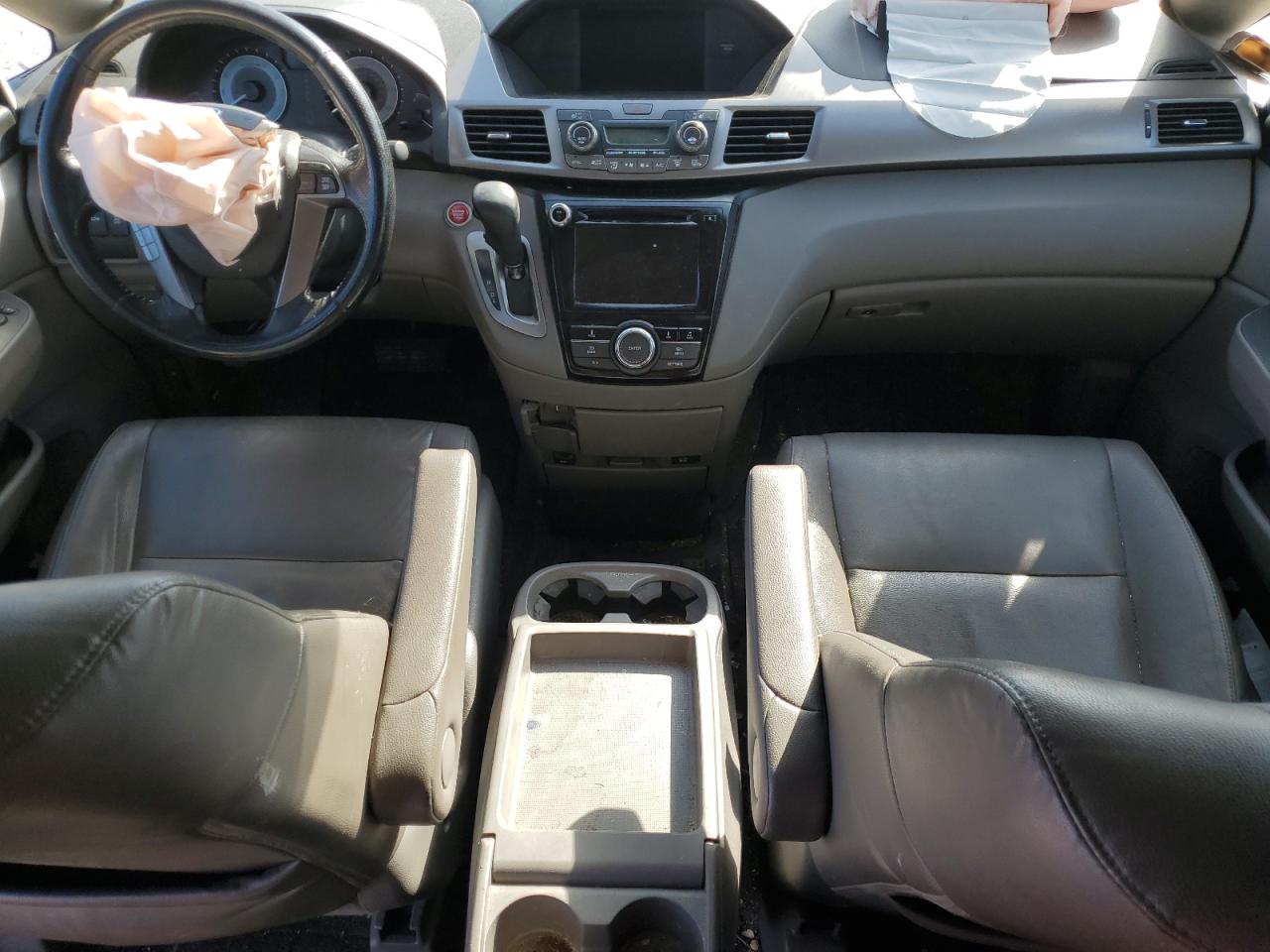 2015 Honda Odyssey VIN 5FNRL5H64FB055243 Copart auction photo, front end / undercarriage damage thumbnail 8