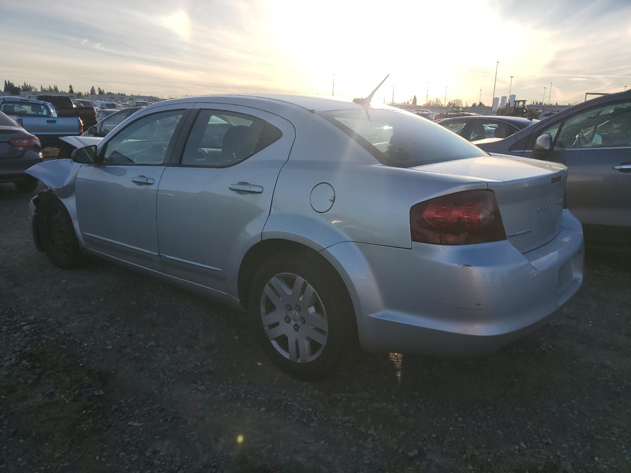 2012 Dodge Avenger VIN 1C3CDZAB4CN328040 Copart auction photo, front end / side damage thumbnail 2