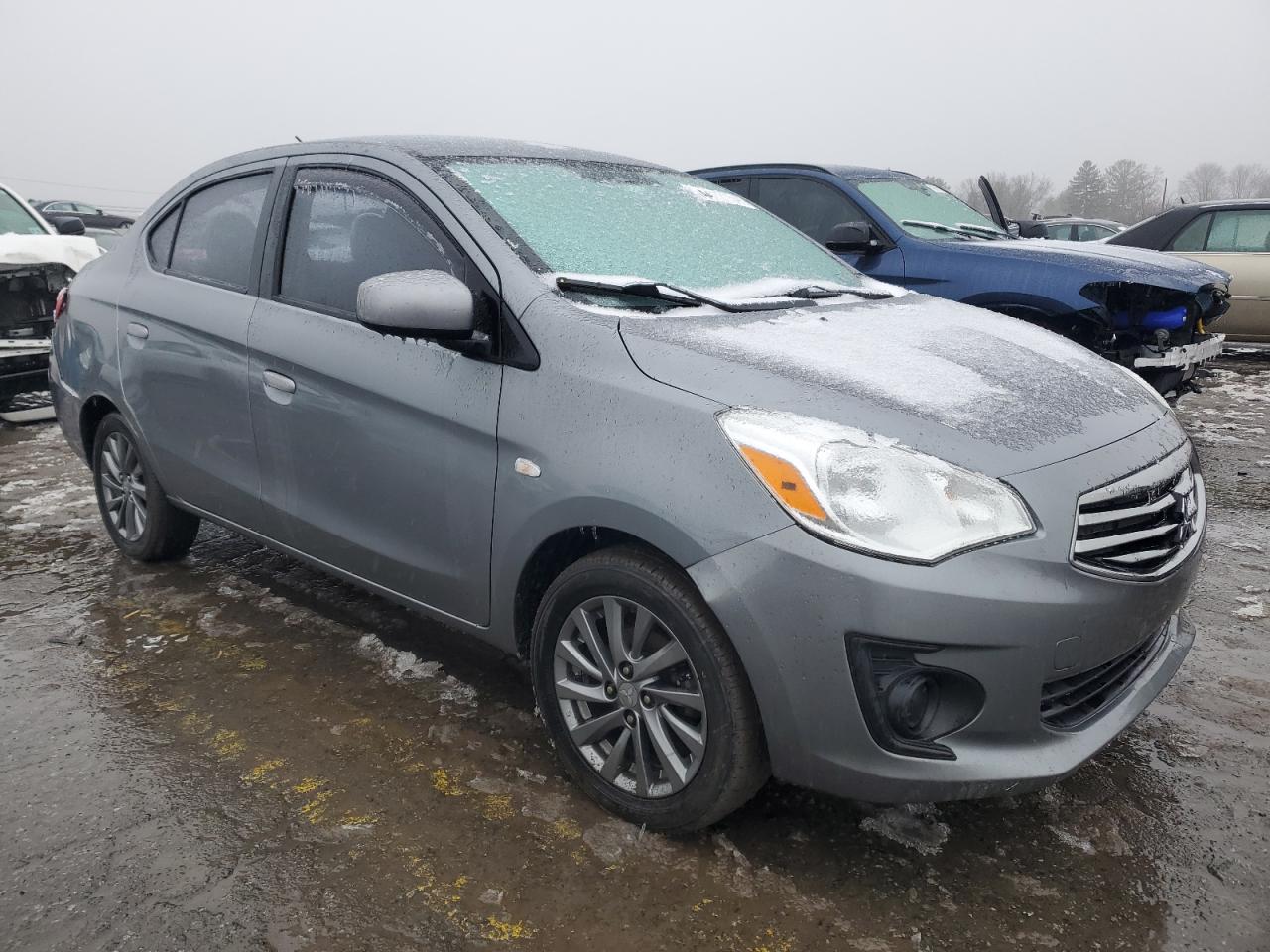 2018 Mitsubishi Mirage VIN ML32F3FJ1JHF15624 Copart auction photo, rear end / front end damage thumbnail 4