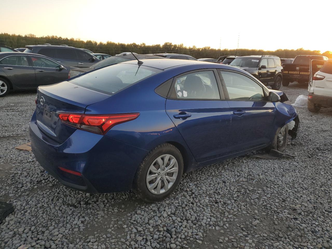 2020 Hyundai Accent VIN 3KPC24A66LE096567 Copart auction photo, front end damage thumbnail 3