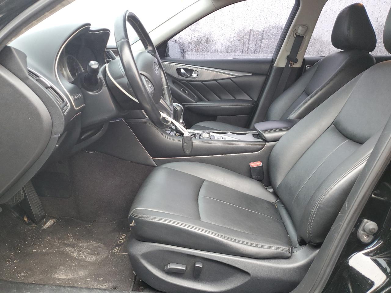 2015 Infiniti Q50 VIN JN1BV7AP1FM330572 Copart auction photo, side damage thumbnail 7
