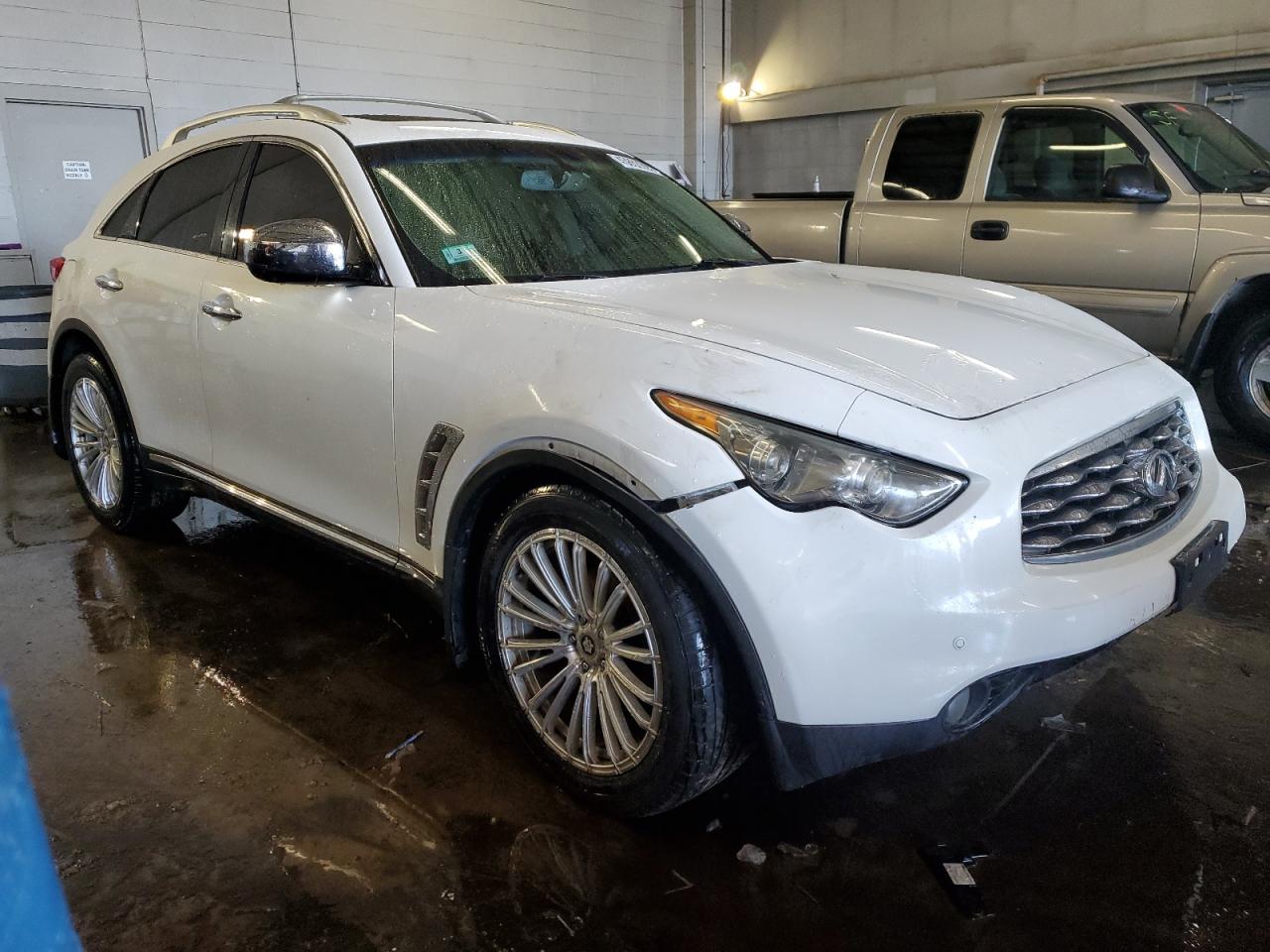 2011 Infiniti FX VIN JN8AS1MW6BM732393 Copart auction photo, front end / side damage thumbnail 4