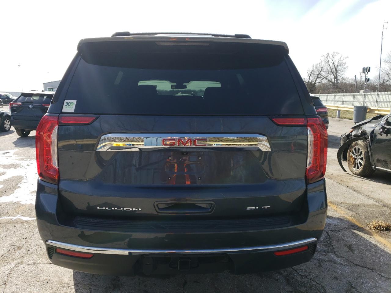 2021 GMC Yukon VIN 1GKS2BKD3MR282669 Copart auction photo, front end / hail damage thumbnail 6