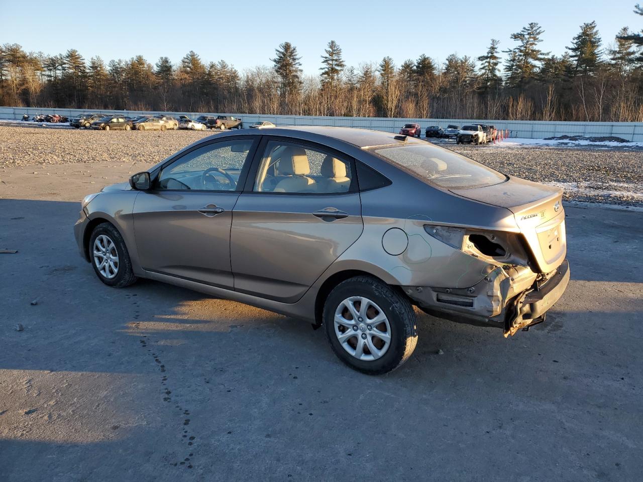 2014 Hyundai Accent VIN KMHCT4AE9EU641584 Copart auction photo, all over damage thumbnail 2