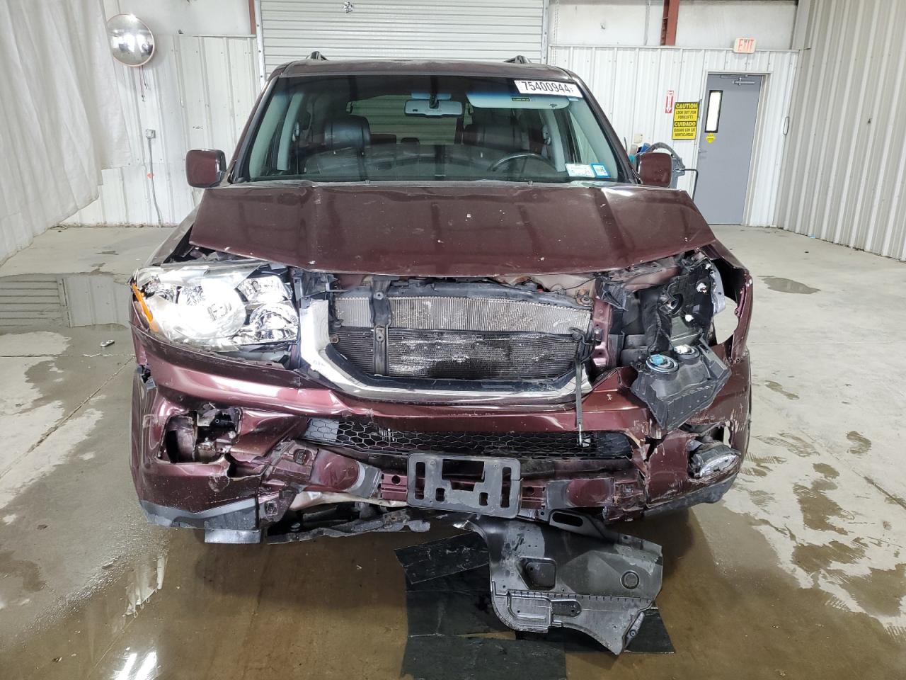 2010 Honda Pilot VIN 5FNYF4H51AB034640 Copart auction photo, front end damage thumbnail 5