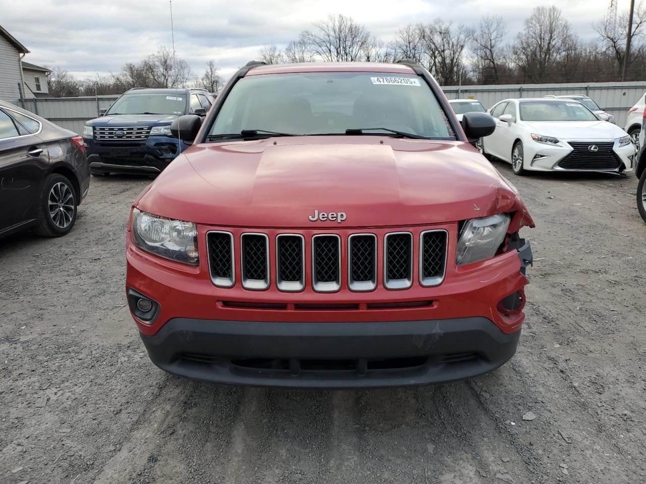 2016 Jeep Compass VIN 1C4NJCBA2GD711504 Copart auction photo, front end damage thumbnail 5