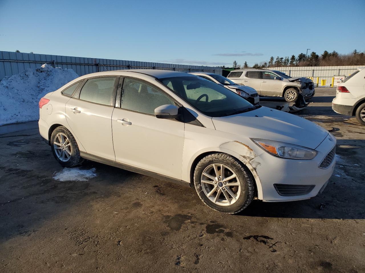 2015 Ford Focus VIN 1FADP3F23FL342837 Copart auction photo, side damage thumbnail 4