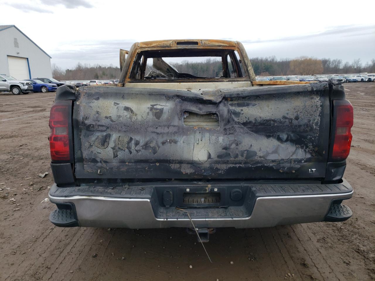 2014 Chevrolet Silverado VIN 1GCVKREC8EZ205186 Copart auction photo, burn damage thumbnail 6
