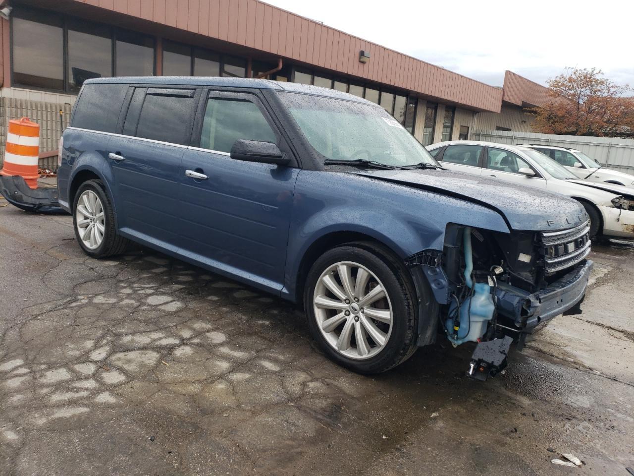 2018 Ford Flex VIN 2FMHK6C87JBA03118 Copart auction photo, front end damage thumbnail 4