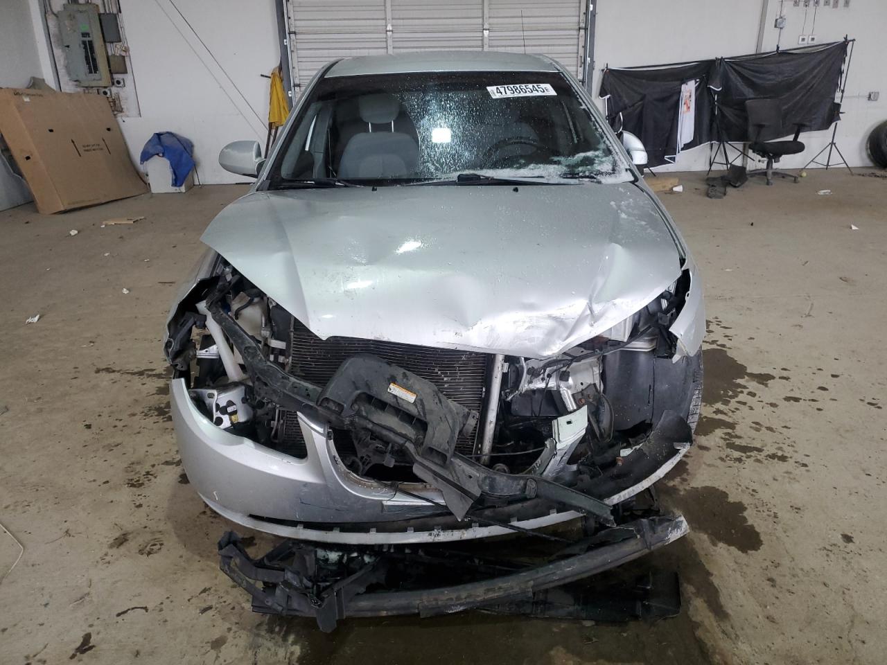 2007 Hyundai Elantra VIN KMHDU46D57U061754 Copart auction photo, front end / side damage thumbnail 5