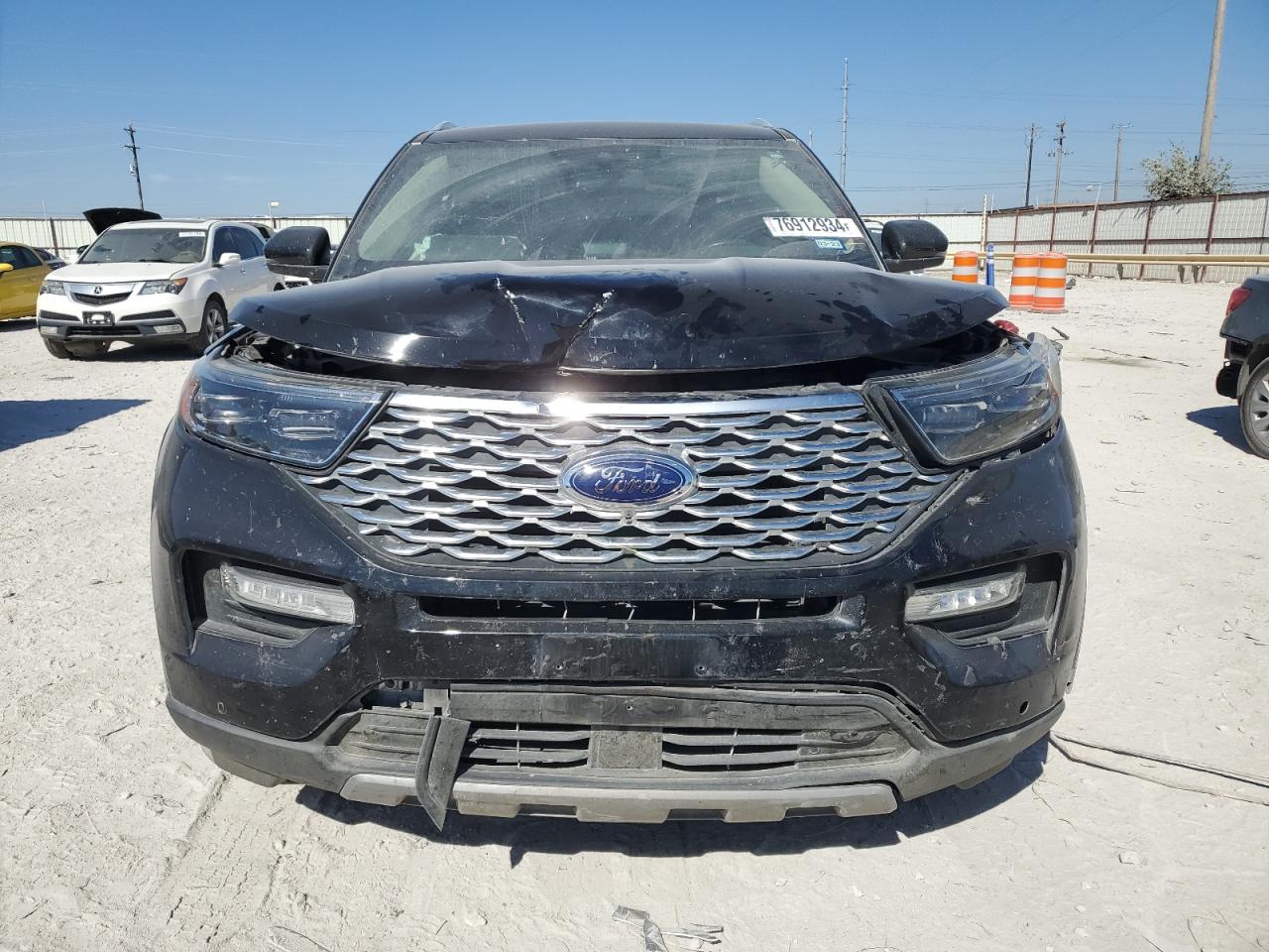 2020 Ford Explorer VIN 1FM5K8HC2LGA38821 Copart auction photo, front end damage thumbnail 5