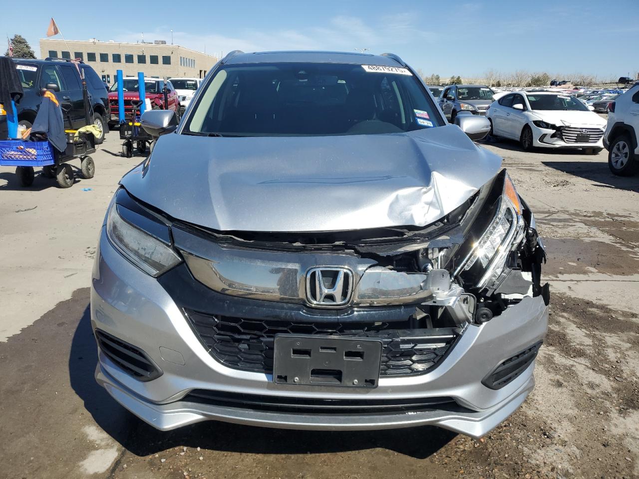 2019 Honda HR-V VIN 3CZRU6H9XKM710955 Copart auction photo, front end / rear end damage thumbnail 5