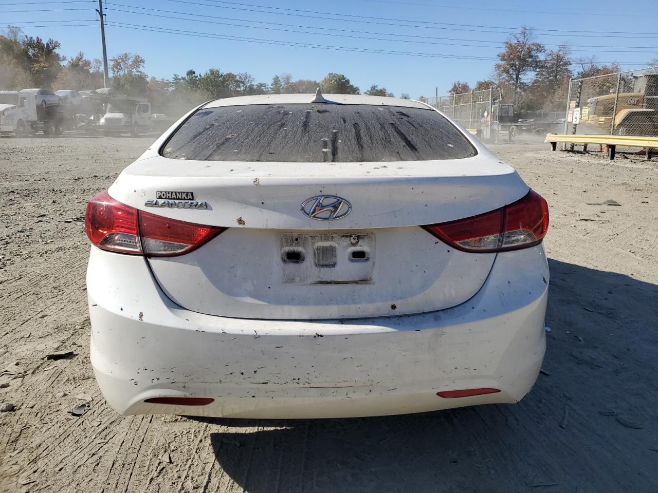 2013 Hyundai Elantra VIN 5NPDH4AE4DH344855 Copart auction photo, vandalism / minor dent/scratches damage thumbnail 6