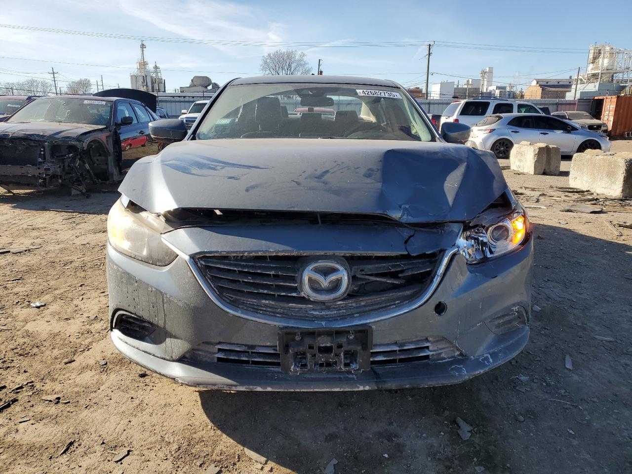 2017 Mazda 6 VIN JM1GL1V56H1153925 Copart auction photo, front end / rear end damage thumbnail 5