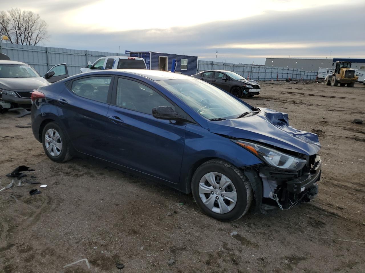 2016 Hyundai Elantra VIN 5NPDH4AE3GH766281 Copart auction photo, front end damage thumbnail 4