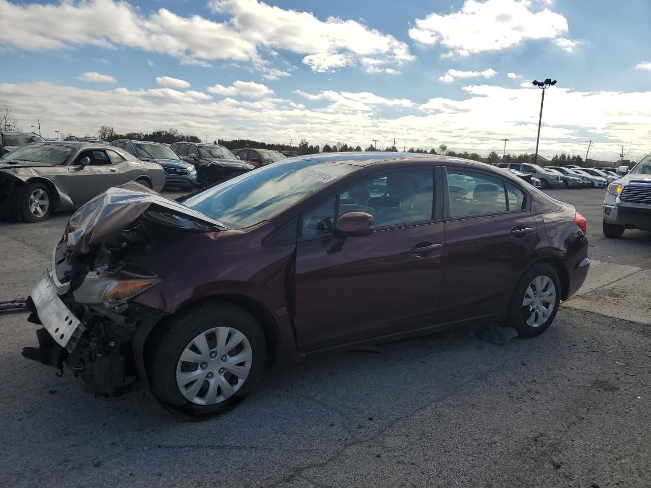 2012 Honda Civic VIN 19XFB2F57CE074319