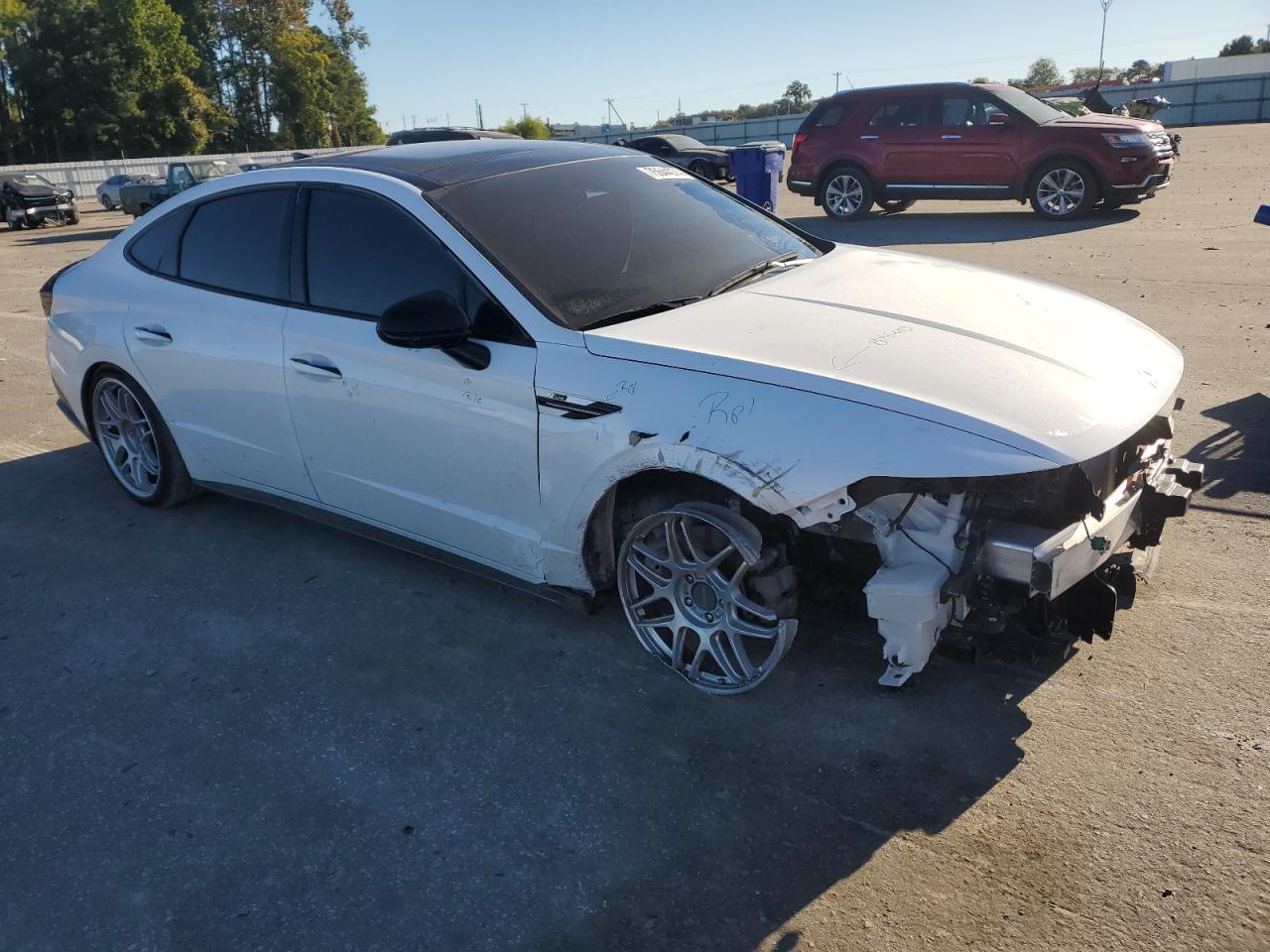 2024 Hyundai Sonata VIN KMHL54JC1RA385196 Copart auction photo, front end / undercarriage damage thumbnail 4