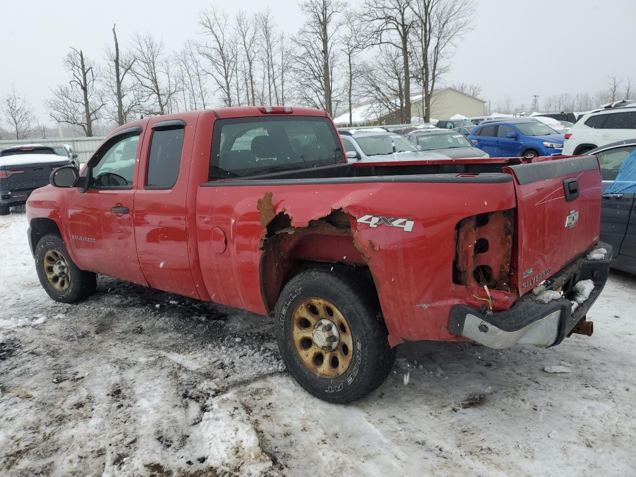 2007 Chevrolet Silverado VIN 2GCEK190771725487 Copart auction photo, rear end / minor dent/scratches damage thumbnail 2