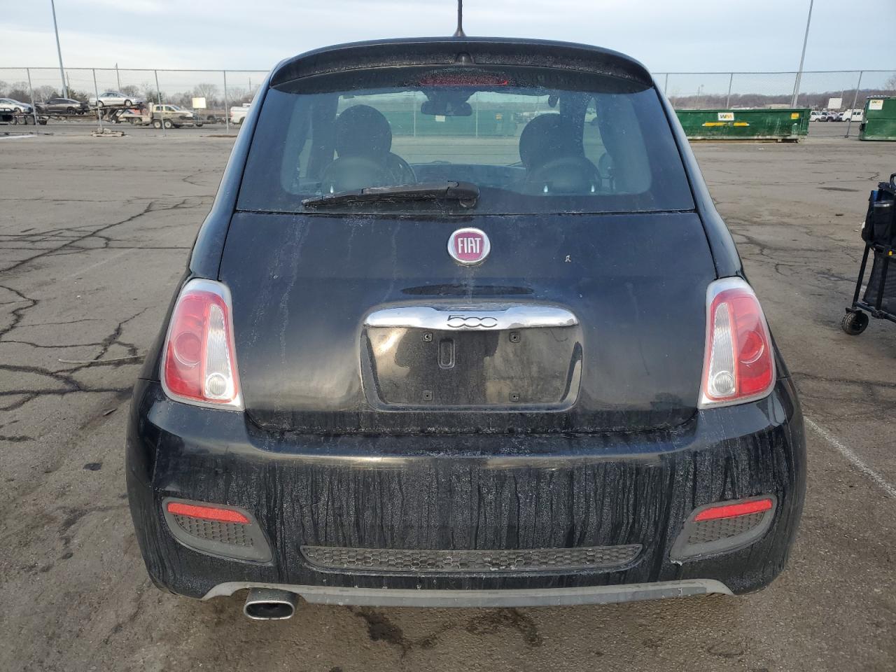 2015 Fiat 500 VIN 3C3CFFBR1FT757094 Copart auction photo, side / rear end damage thumbnail 6