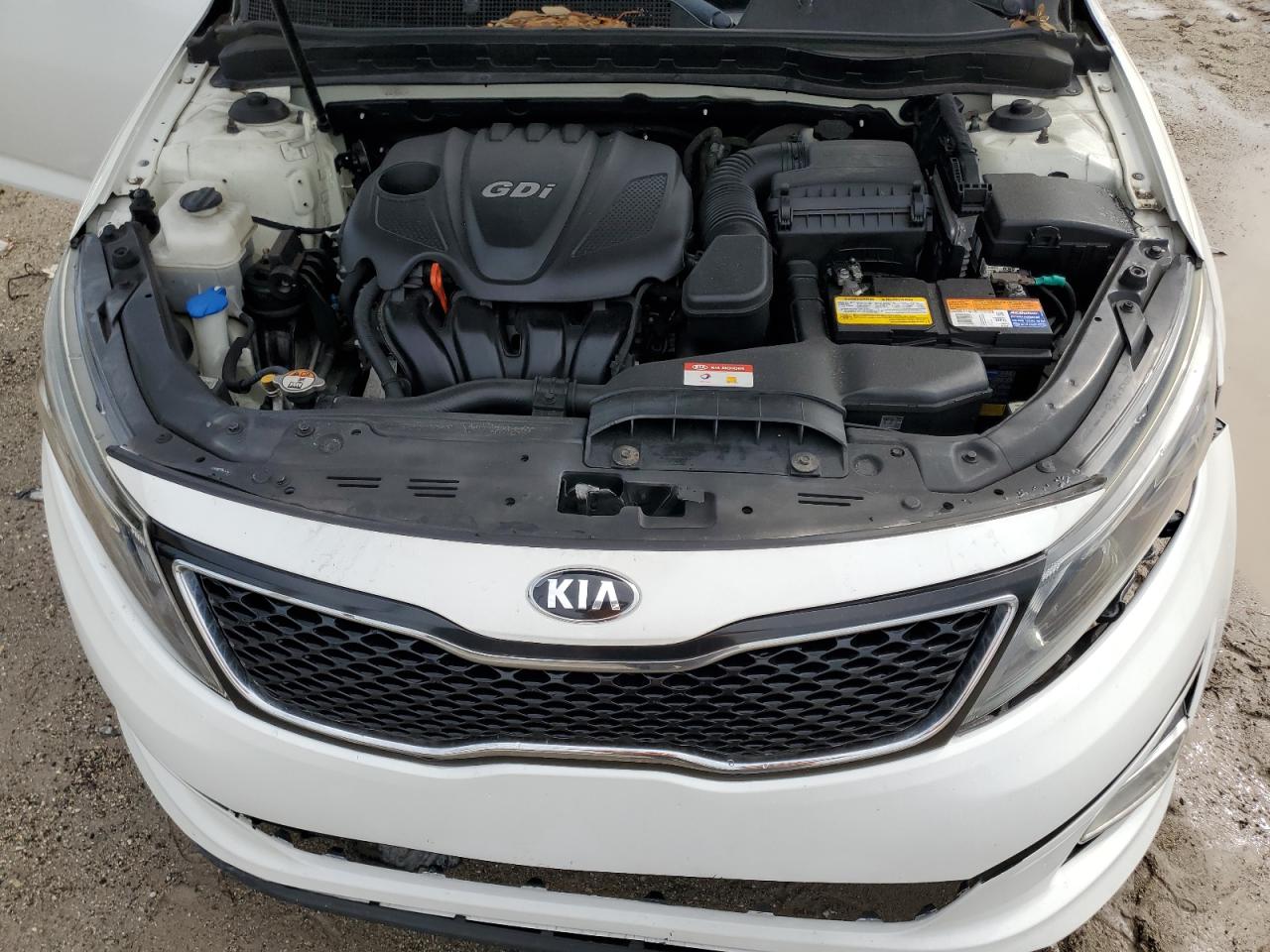 2014 KIA Optima VIN KNAGM4A79E5477801 Copart auction photo, side / front end damage thumbnail 11