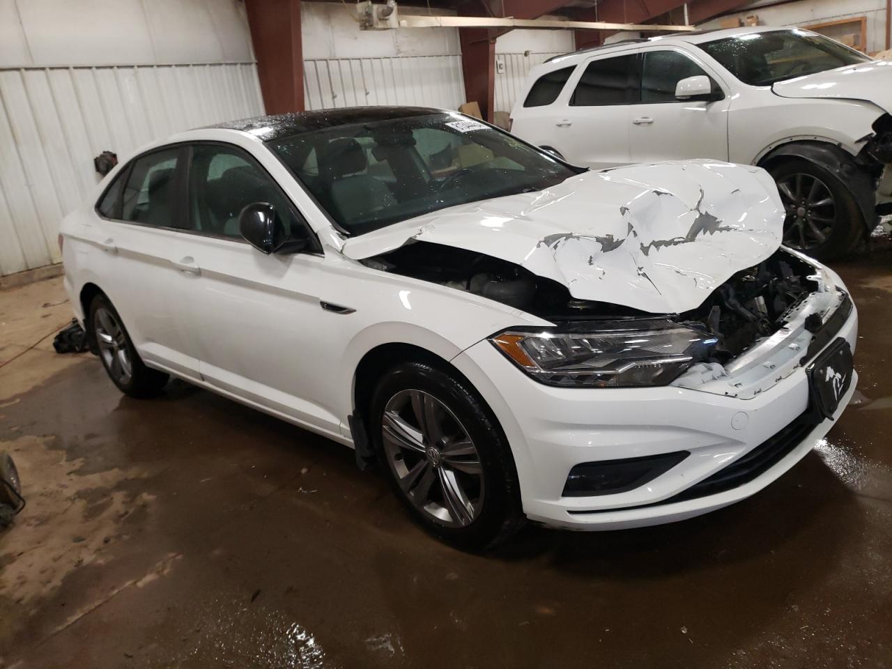 2019 Volkswagen Jetta VIN 3VWC57BU9KM085585 Copart auction photo, front end / side damage thumbnail 4