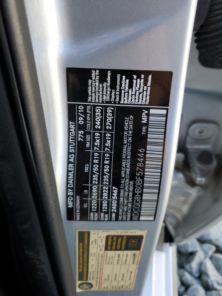 2011 Mercedes-Benz GLK-klasse VIN WDCGG8HB0BF578446 Copart auction photo, front end damage thumbnail 15