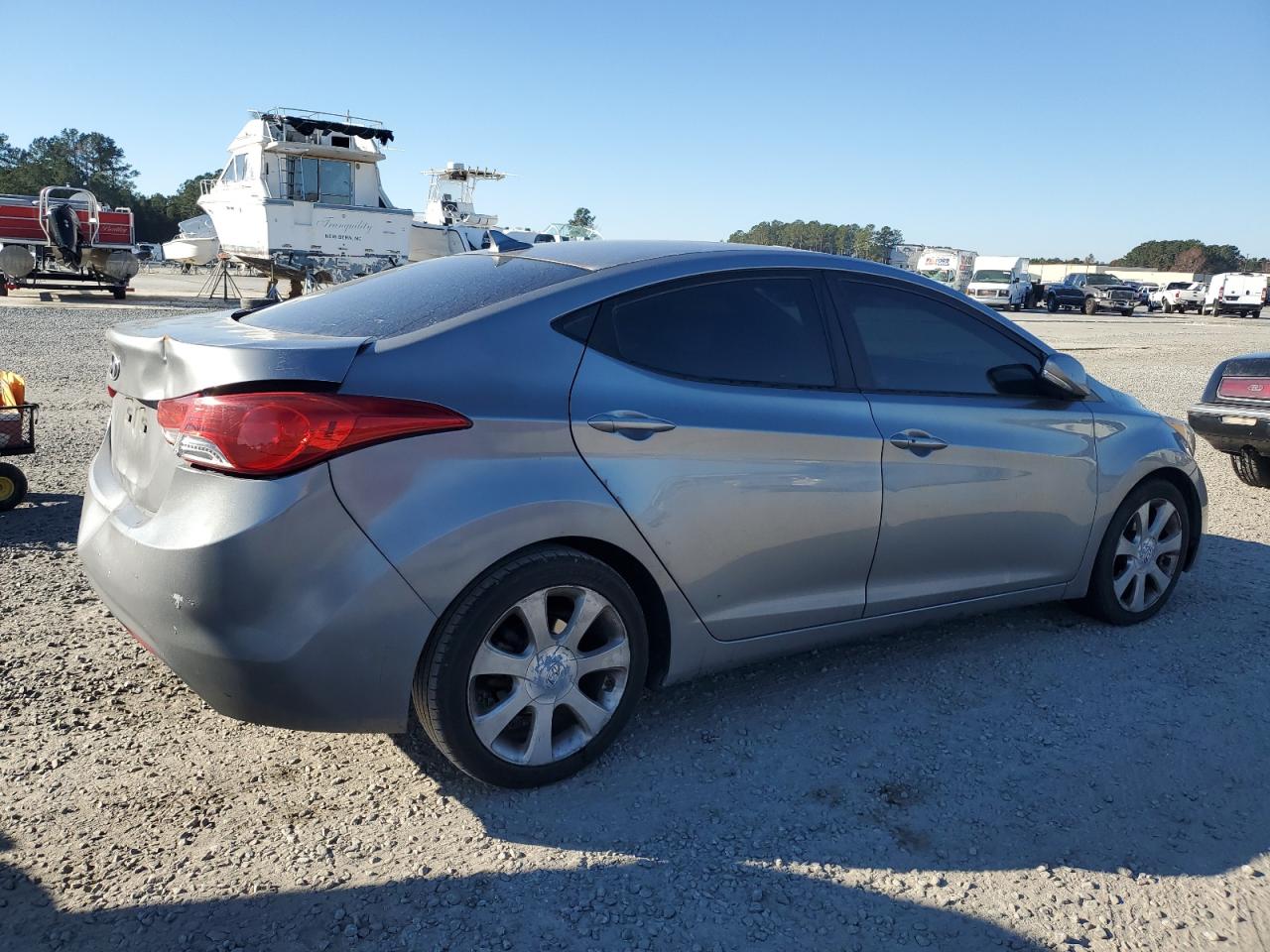 2013 Hyundai Elantra VIN KMHDH4AE3DU735626 Copart auction photo, rear end damage thumbnail 3