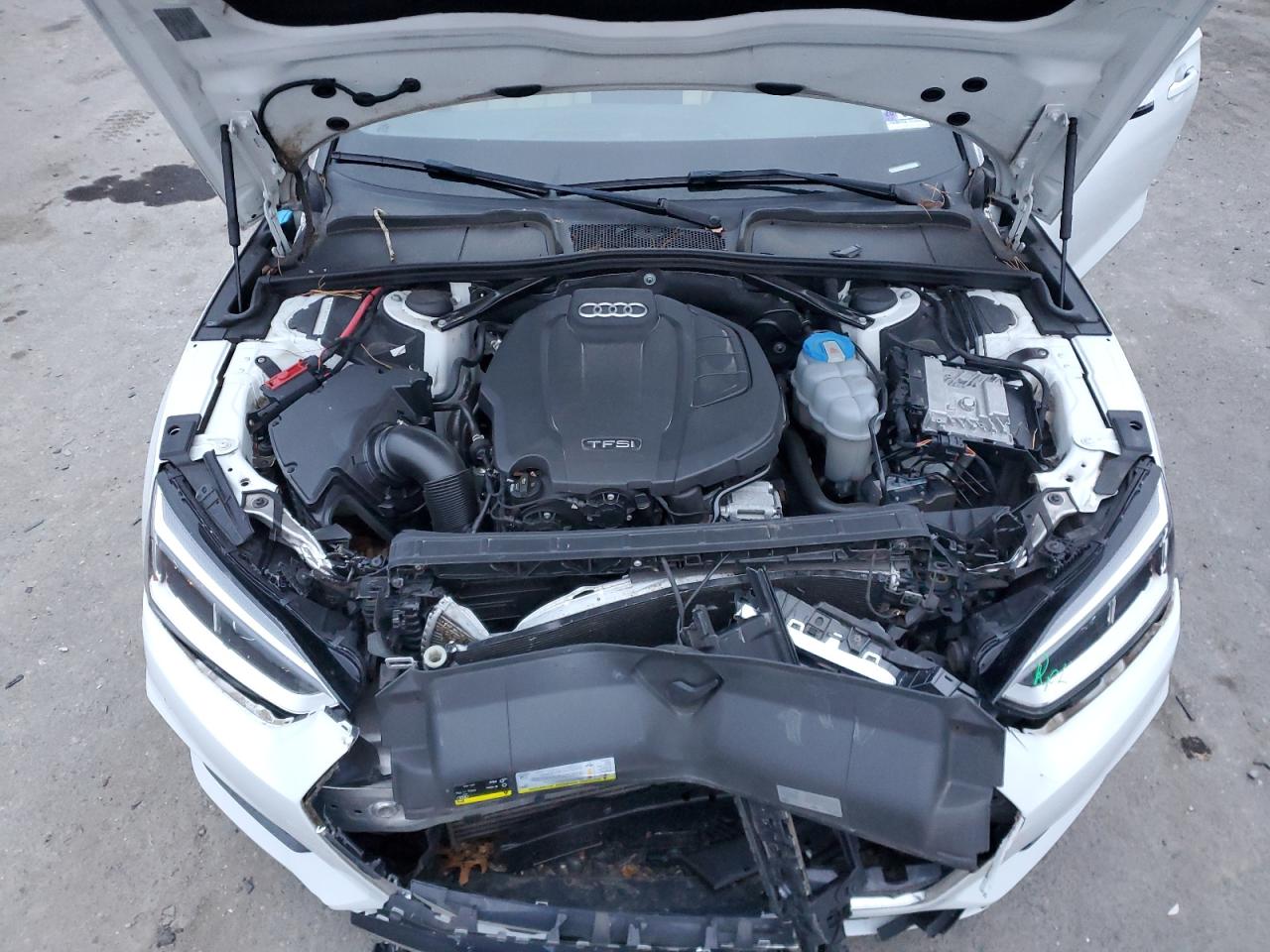 2018 Audi A5 VIN WAUYNGF54JN001377 Copart auction photo, front end damage thumbnail 11