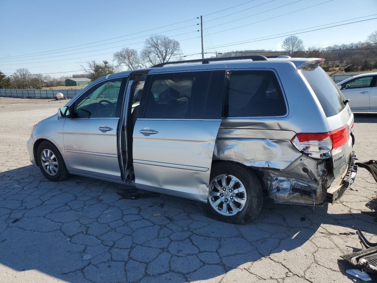 2010 Honda Odyssey VIN 5FNRL3H7XAB005503 Copart auction photo, rear end / side damage thumbnail 2