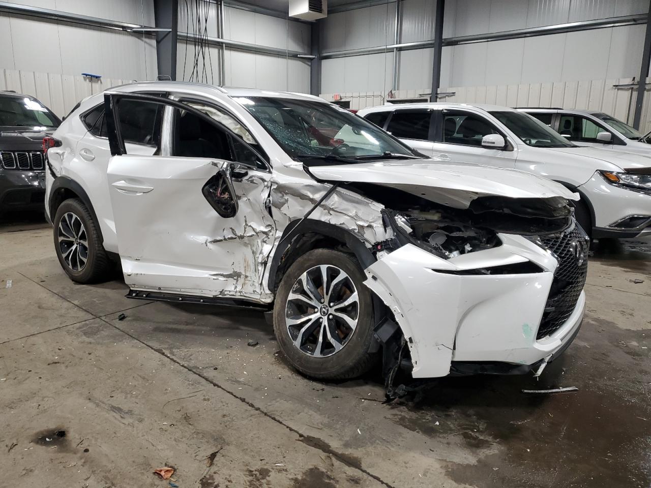 2015 Lexus NX VIN JTJYARBZ3F2011326 Copart auction photo, all over damage thumbnail 4