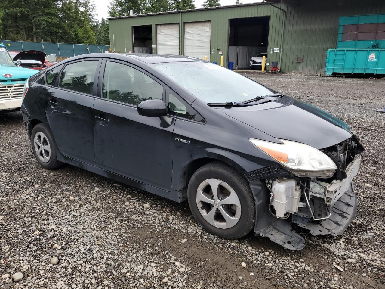 2013 Toyota Prius VIN JTDKN3DU7D5602332 Copart auction photo, front end / rear end damage thumbnail 4