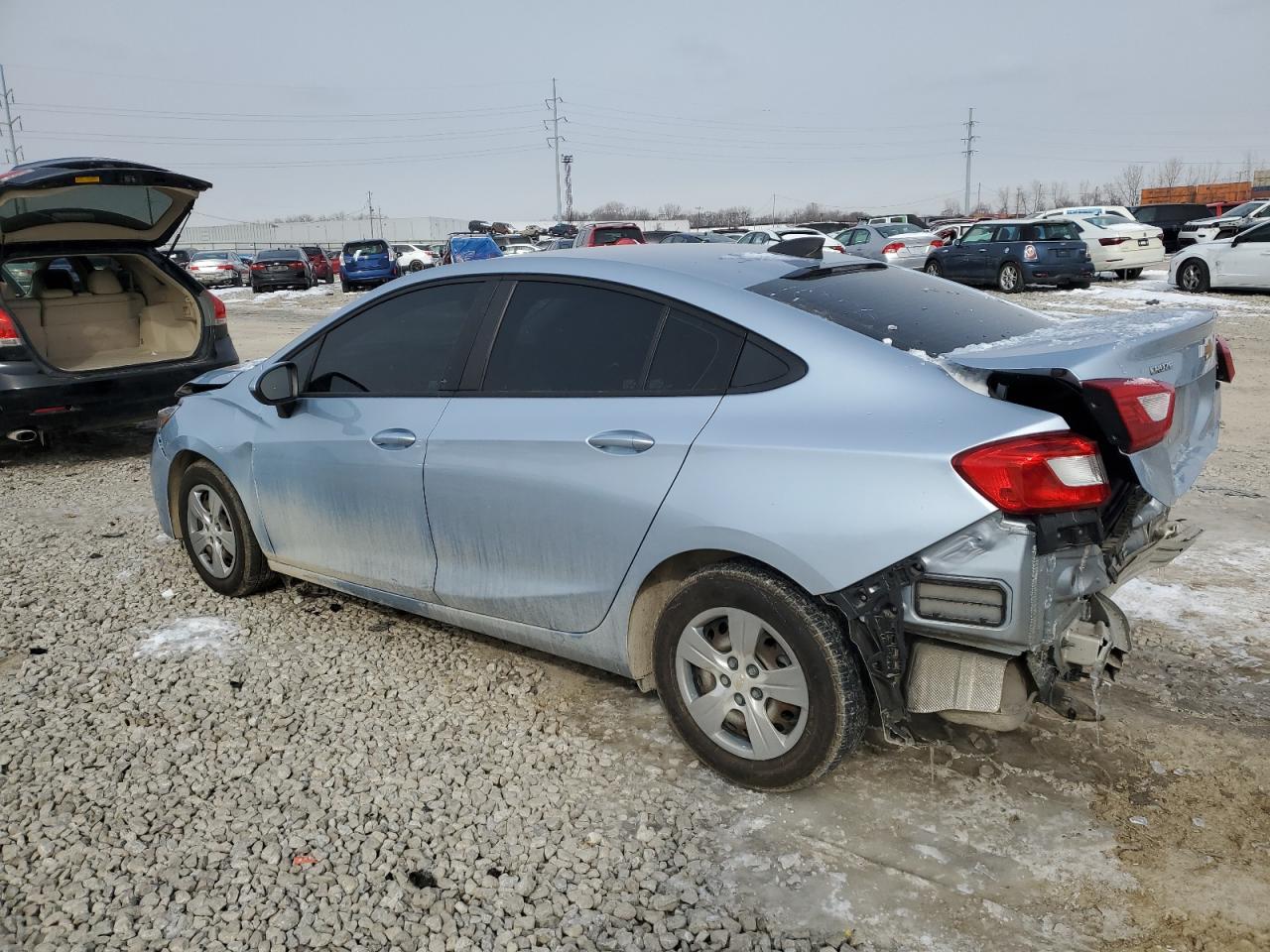 2018 Chevrolet Cruze VIN 1G1BC5SM7J7193567 Copart auction photo, front end / rear end damage thumbnail 2
