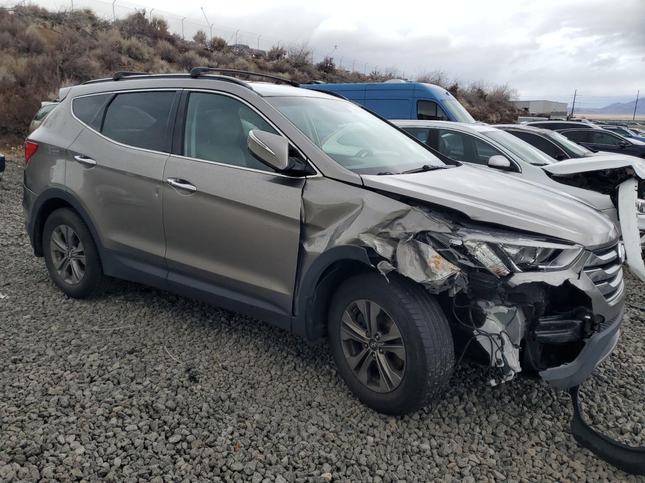 2015 Hyundai Santa Fe VIN 5XYZUDLB5FG280971 Copart auction photo, front end damage thumbnail 4