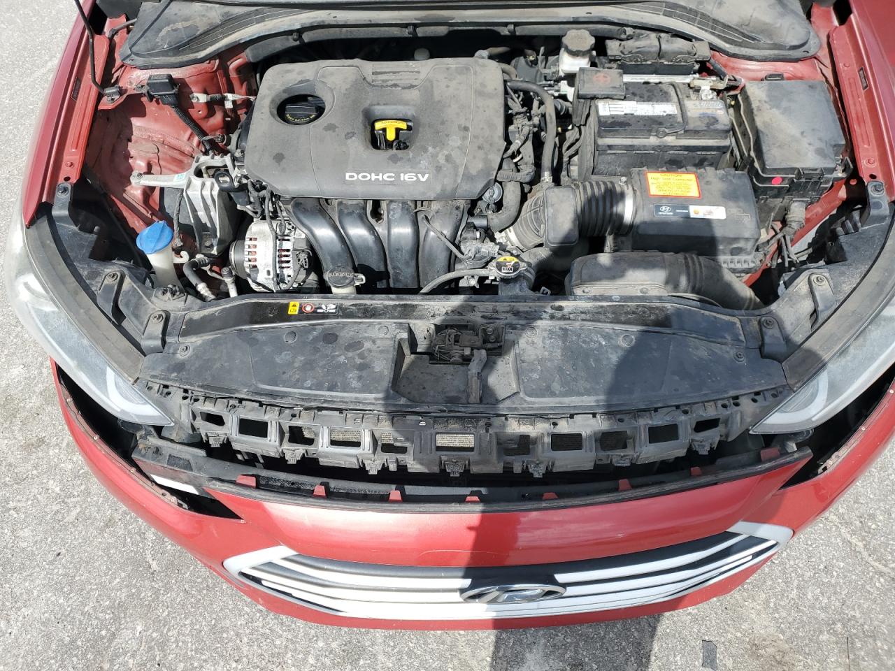 2017 Hyundai Elantra VIN 5NPD74LF7HH193282 Copart auction photo, front end damage thumbnail 11