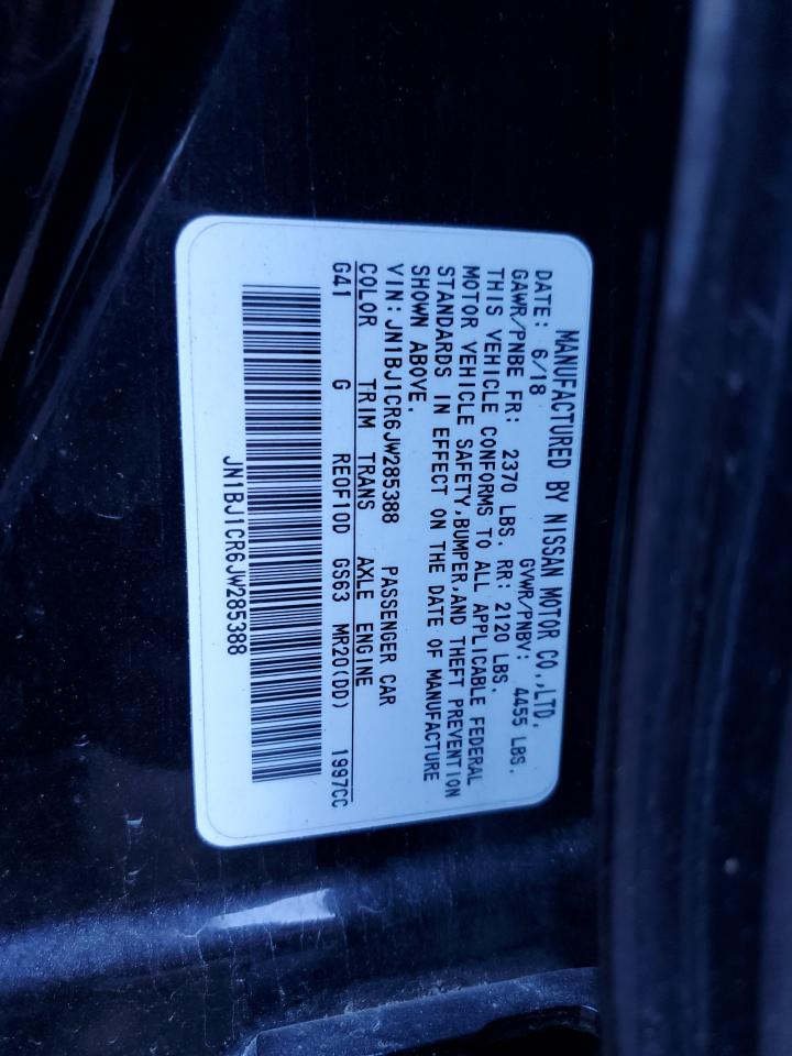 2018 Nissan Rogue VIN JN1BJ1CR6JW285388 Copart auction photo, all over damage thumbnail 15