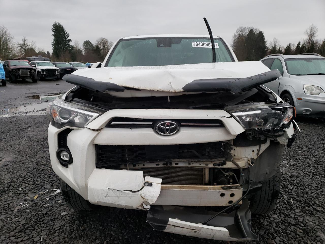 2021 Toyota 4Runner VIN JTEMU5JR9M5906071 Copart auction photo, front end damage thumbnail 5