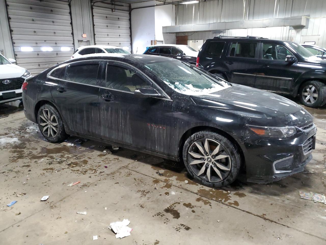 2017 Chevrolet Malibu VIN 1G1ZE5ST4HF169002 Copart auction photo, side / rear end damage thumbnail 4
