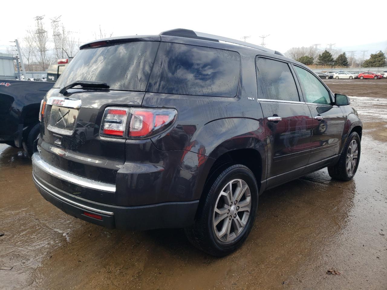 2016 GMC Acadia VIN 1GKKRRKD8GJ115490 Copart auction photo, front end / side damage thumbnail 3