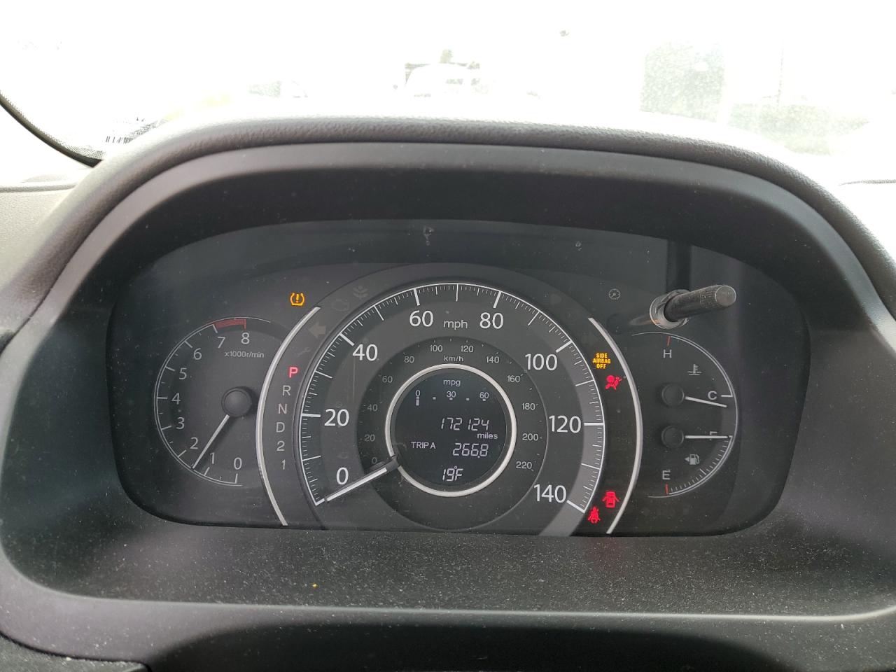2013 Honda CR-V VIN 2HKRM4H50DH654315 Copart auction photo, side / front end damage thumbnail 9