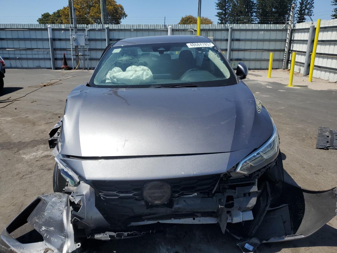 2022 Nissan Sentra VIN 3N1AB8CV7NY210034 Copart auction photo, front end / side damage thumbnail 5