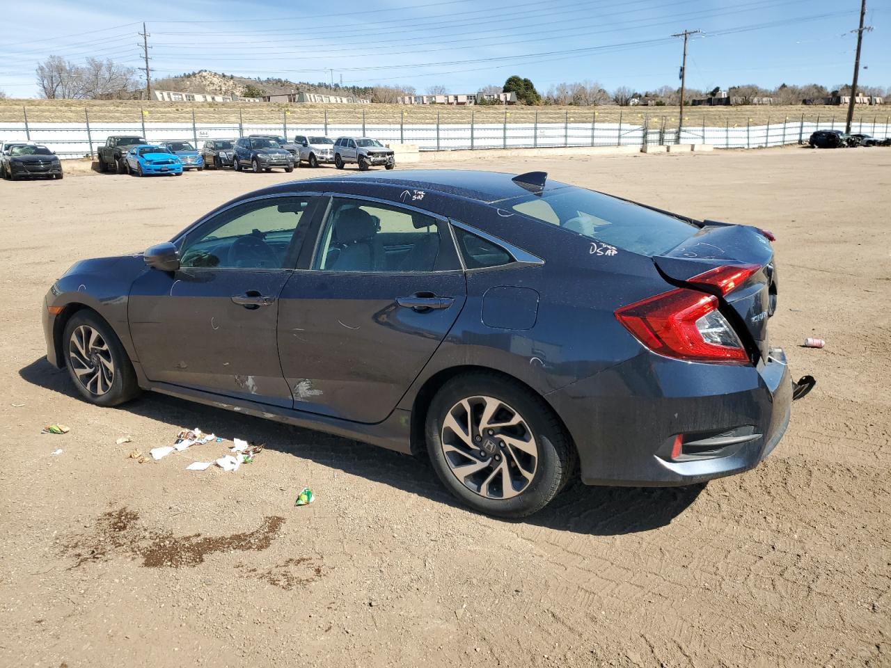 2017 Honda Civic VIN 2HGFC2F89HH553135 Copart auction photo, rear end damage thumbnail 2
