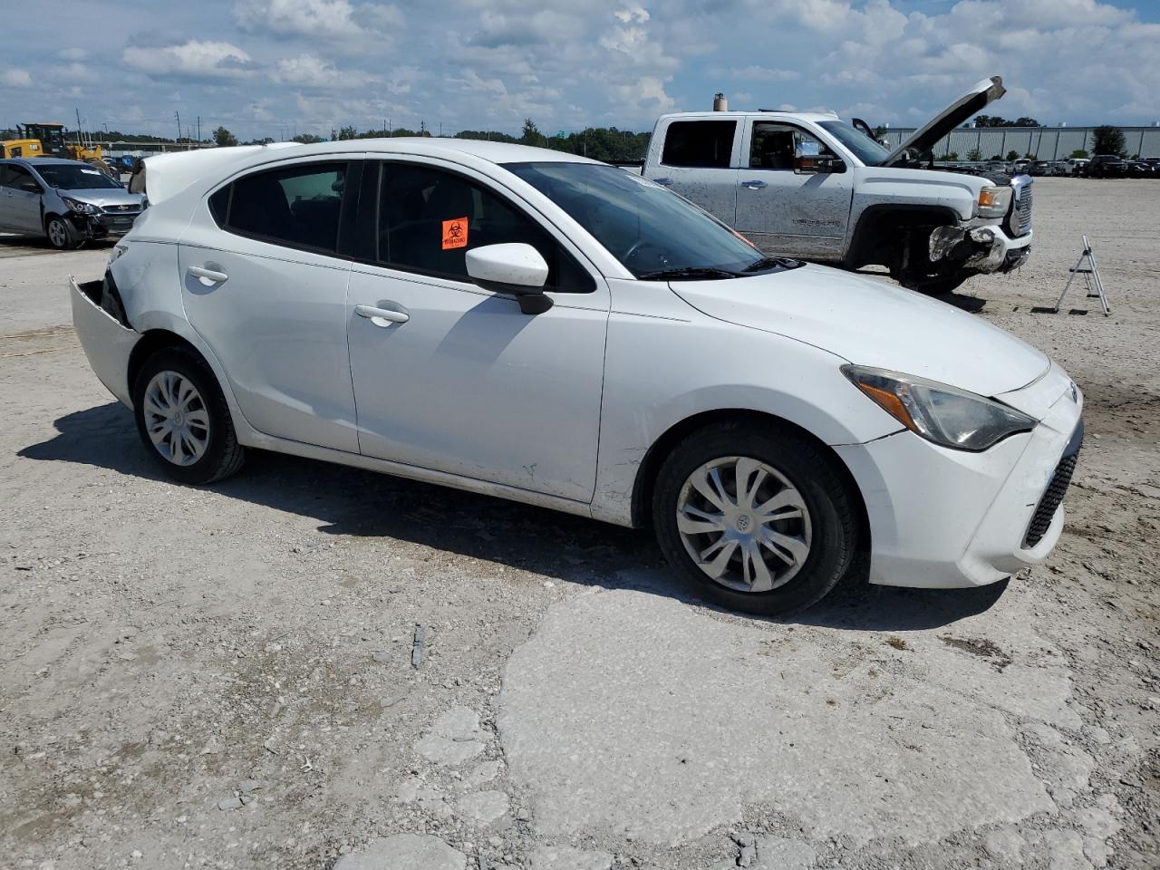 2019 Toyota Yaris VIN 3MYDLBYV3KY502192 Copart auction photo, rear end damage thumbnail 4